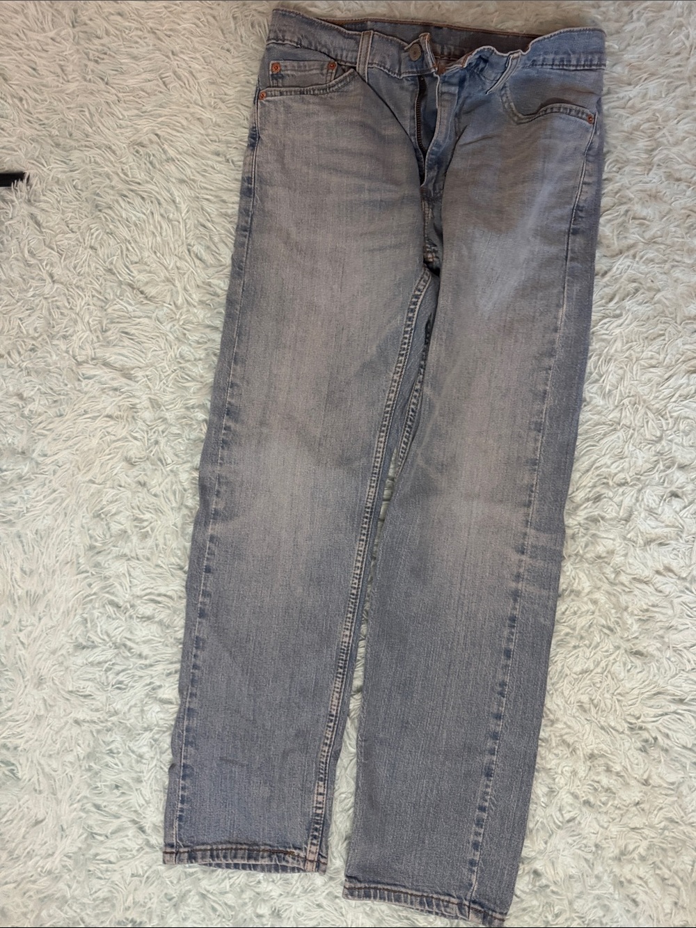 Levi's 504 Straight Jeans in Light Blue Wash 30x30